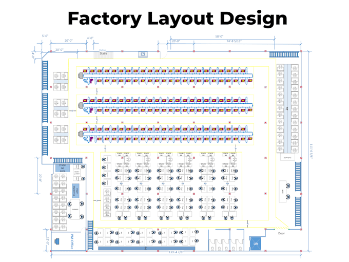 Gig Preview - Design industrial plant layout for factory, production line