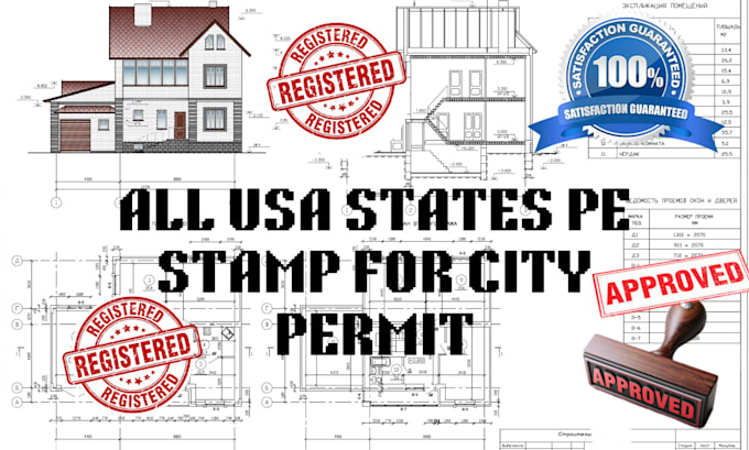 Gig Preview - Licensed architect south carolina, ohio, pennsylvania pe stamp for city permit