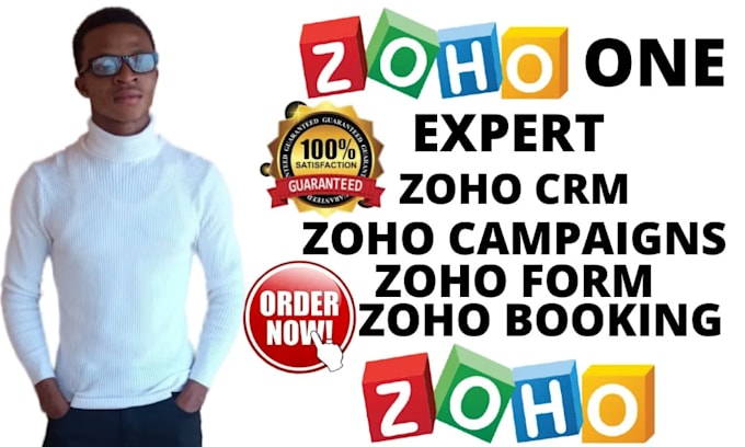 Bestseller - set up and customize zoho CRM, one, forms, campaigns, analytics, desk, project