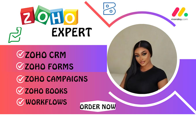 Gig Preview - Zoho crm zoho one zoho zoho campaign creator zoho books zoho flow form and mail