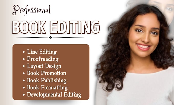 Gig Preview - Do line editing developmental editing book proofreading book or ebook publishing