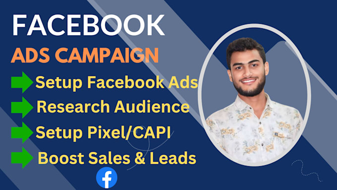 Gig Preview - Be your professional facebook ads campaign manager