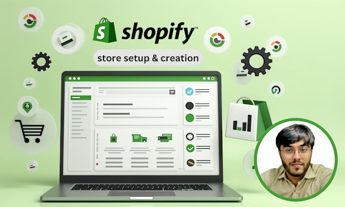 Gig Preview - Create and set up your professional shopify store from scratch