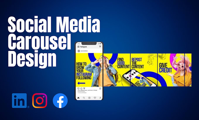 Gig Preview - Design carousel post for instagram, linkedin, facebook, social media post