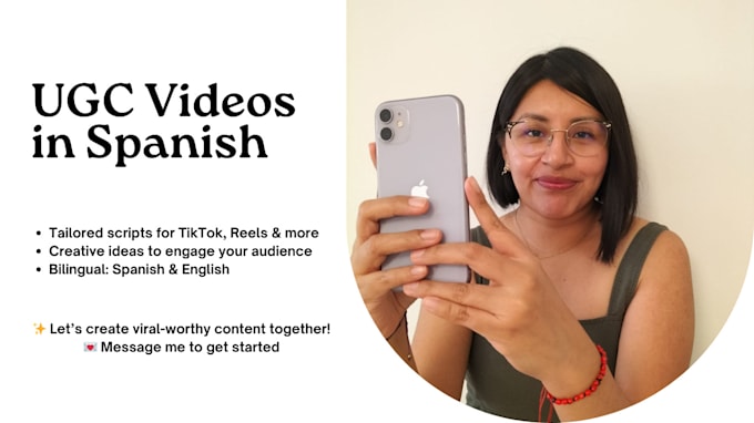 Bestseller - create a ugc video for tiktok or reels in spanish