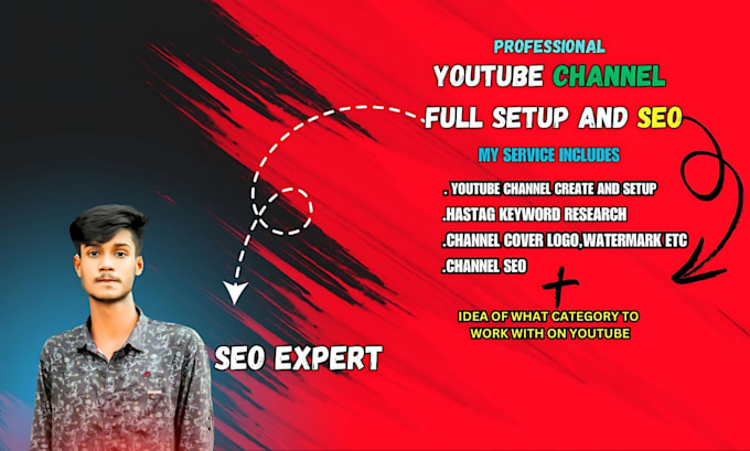 Gig Preview - Create profesonal youtube channel setup and seo