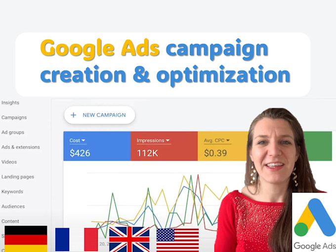 Gig Preview - Create and or optimize your google ads campaigns and be your advisor