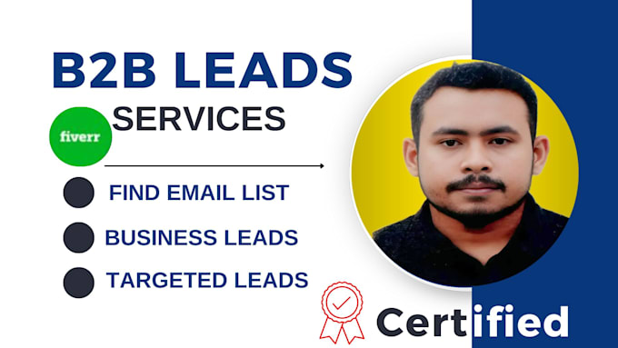 Gig Preview - Do pro b2b lead generation high quality leads guaranteed