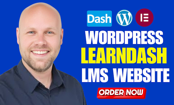 Gig Preview - Develop wordpress lms website with learndash, elearning website, live classes