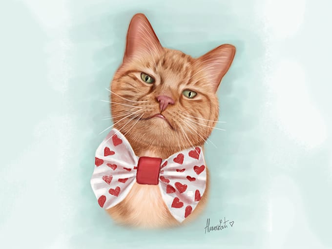 Gig Preview - Draw realistic portrait of your cat, dog or any pets