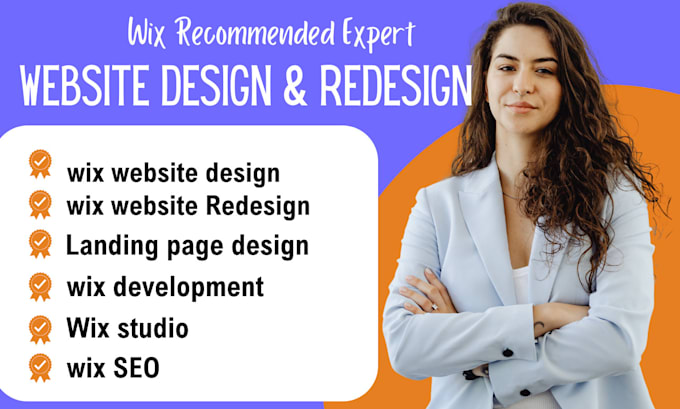 Gig Preview - Build wix website design wix website redesign wix website development wix expert