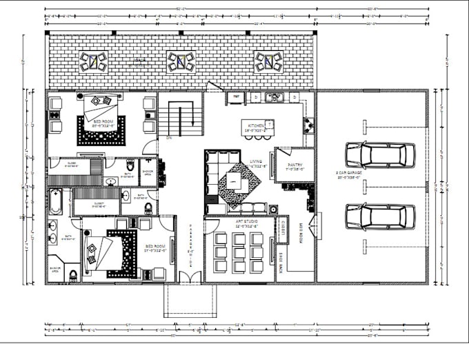 Gig Preview - Do architectural floor planning, site plan, blueprint in autocad cad dwg