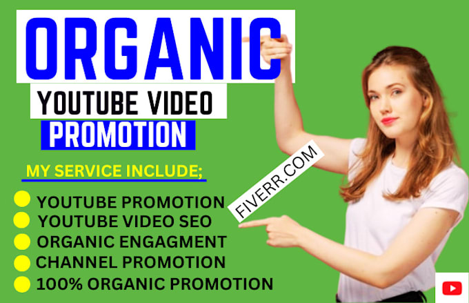 Gig Preview - Do organic youtube video promotion channel promotion for monetization