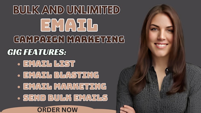 Gig Preview - Send bulk email list, blast email mailerlite email marketing automation campaign