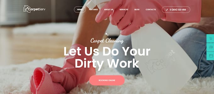 Gig Preview - Handyman website design cleaning website design booking website, plumber website