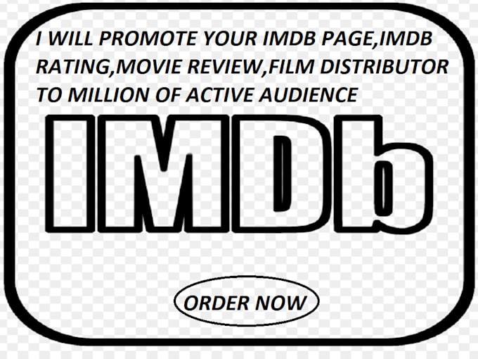 Gig Preview - Promote your imdb page, imdb profile, movie review to million of real active