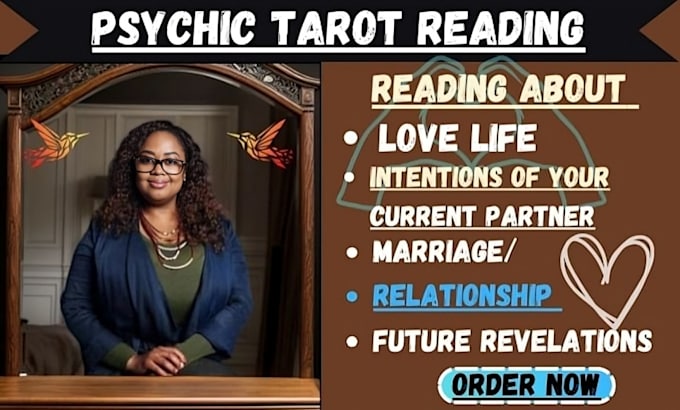 Gig Preview - Do psychic reading, tarot reading on love, soul mate, marriage, relationship