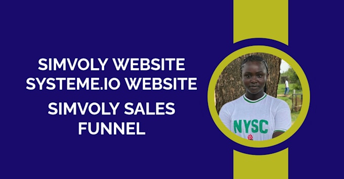 Gig Preview - Build websites and sales funnels using simvoly or systeme io