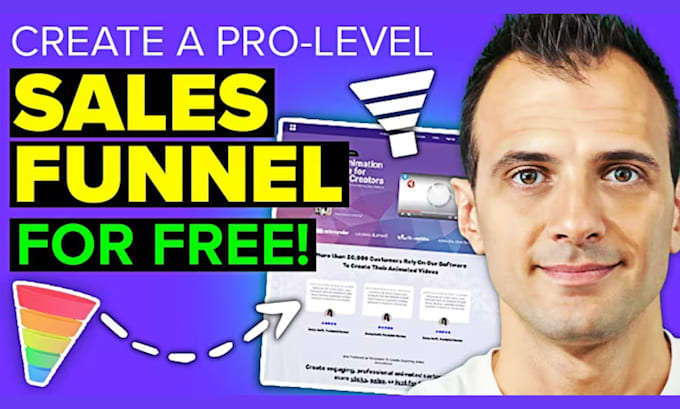 Gig Preview - Build clickfunnel sales funnel landing page systeme io gohighlevel sales funnel