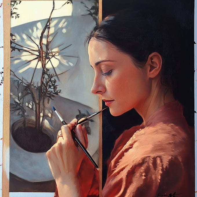 Bestseller - draw realistic self portrait best oil painting