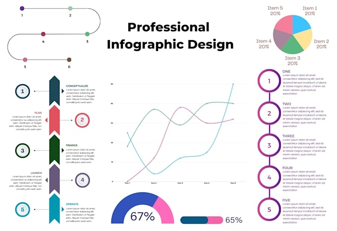 Gig Preview - Create professional infographics design