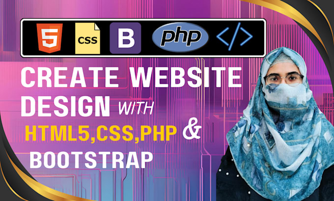 Gig Preview - Design HTML5, css3, bootstrap and PHP websites