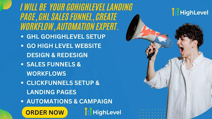 Bestseller - design gohighlevel landing page, ghl sales funnel create workflow, automation,