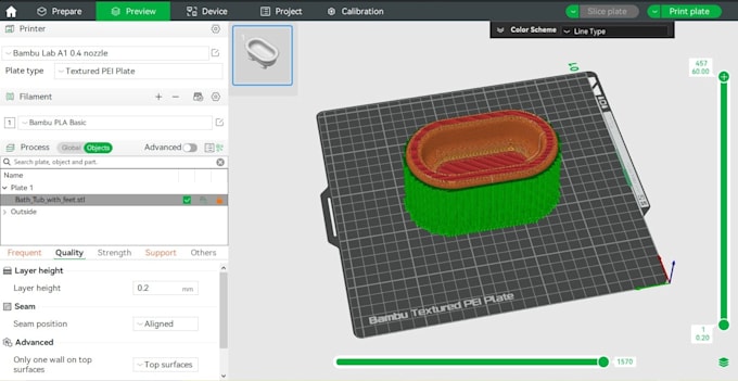 Gig Preview - Expertly prepare and slice your 3d models for bambu lab printing