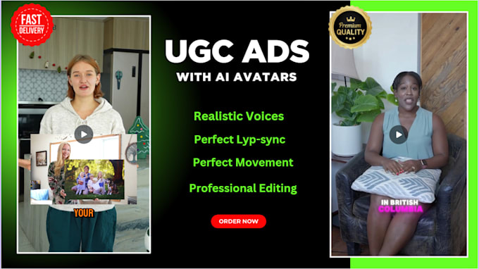 Gig Preview - Provide ai ugc ads videos with ai spokespersons