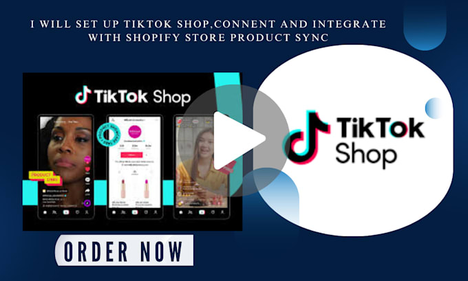 Gig Preview - Set up shopify tiktok shop dropshipping, and promotion ads