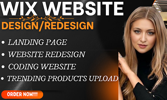 Gig Preview - Do a professional wix website design, redesign wix website, design dropshipping