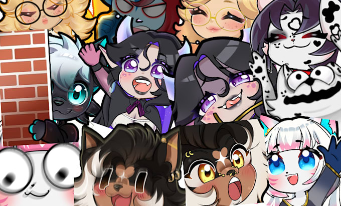 Gig Preview - Custom illustrate and animate emotes for twitch discord and youtube no ai art