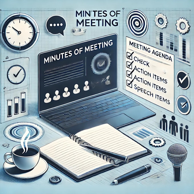 Gig Preview - Professional minutes of meeting writer from audio and video recordings