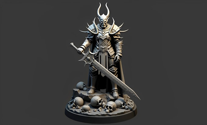 Gig Preview - Do high quality 3d character and object models for printing, gaming and film