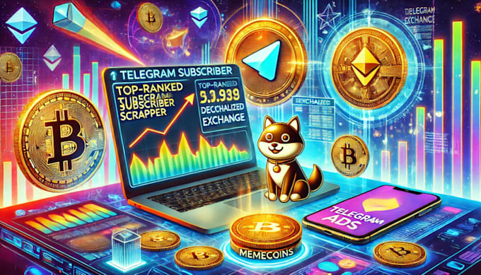 Bestseller - top rank telegram subscriber users scrapper, dex, memecoin,telegram ads