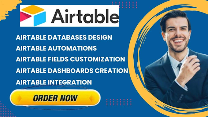 Gig Preview - Design, automate, and optimize your airtable database, workflows, and CRM