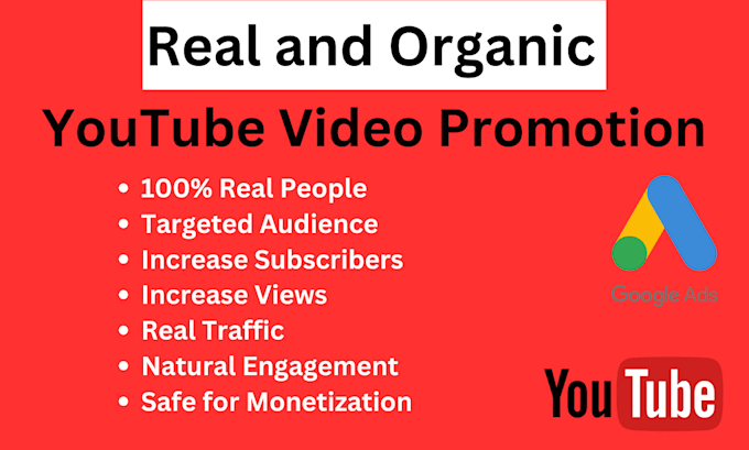 Gig Preview - Do youtube video promotion by google ads