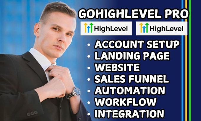 Gig Preview - Design gohighlevel landing page gohighlevel sales funnel go high level website