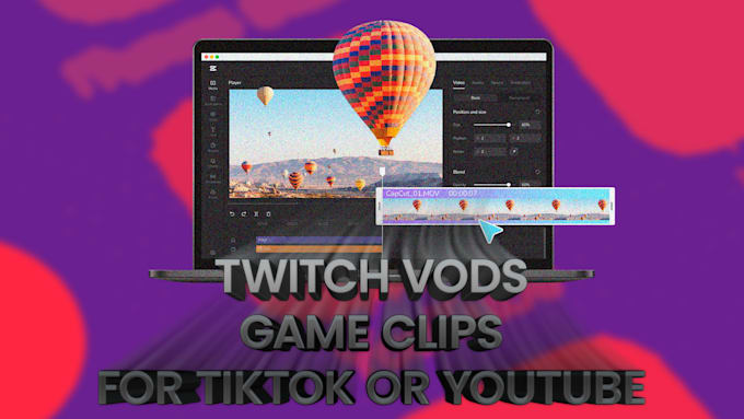 Gig Preview - Edit your twitch vods or game clips for tiktok or youtube