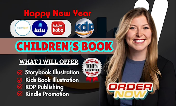 Gig Preview - Draw children storybook illustration children book formatting on amazon KDP book