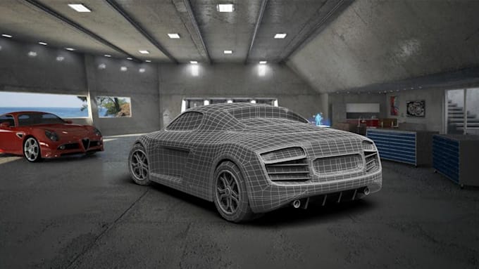 Gig Preview - Design 3d car model, 3d car rendering, 3d vehicle, zmodeler ,fivem car, gta v