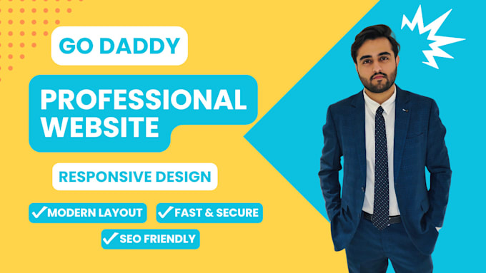 Gig Preview - Design or redesign godaddy website a business website godaddy