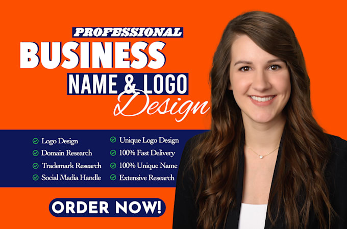 Gig Preview - Create a unique business name logo and slogan for your brand