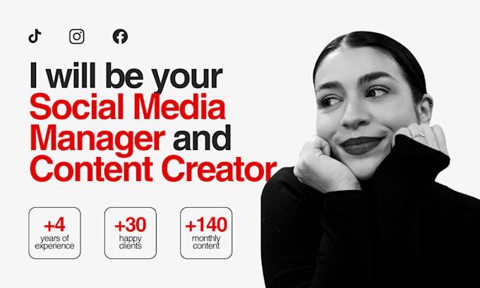 Gig Preview - Be your social media content creator and manager