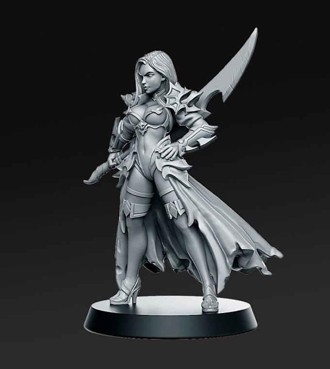 Gig Preview - Design 3dtoy model for printing,figurine modelling,custom miniature for game,stl