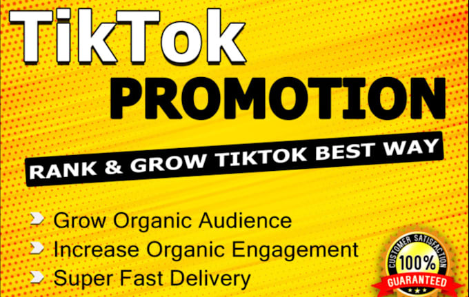 Bestseller - do super fast organic tiktok followers growth and promotion