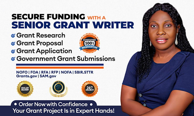 Gig Preview - Research grant, do grant proposal, grant application, grant writing grant writer