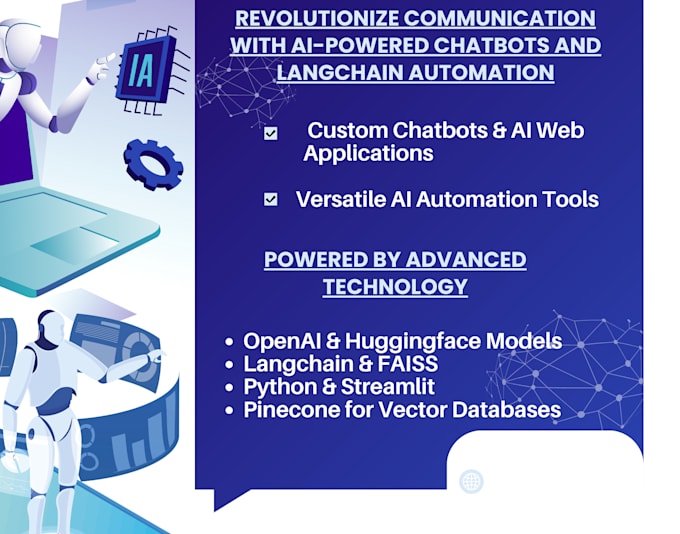 Gig Preview - Create a powerful ai chatbot agent using langchain for wordpress or django