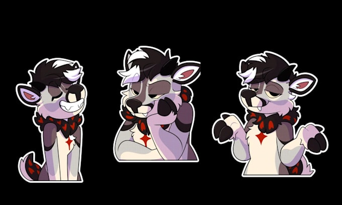 Gig Preview - Draw cute furry stickers, animated stickers, fursona telegram stickers or emojis