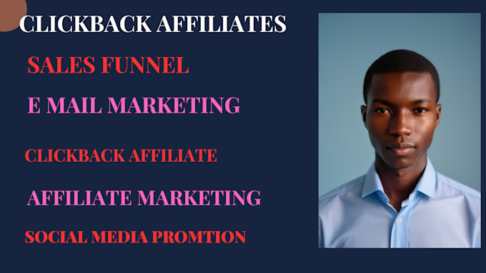 Gig Preview - Do click back afffiliate affiliate marketing link promotion click  promotion